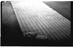 looking at things | abandoned. Camera: Nikon FE.