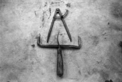 Tools & Symbols. Camera: Nikon FE2. Film: CHM 400 (Kentmere), Rodinal.