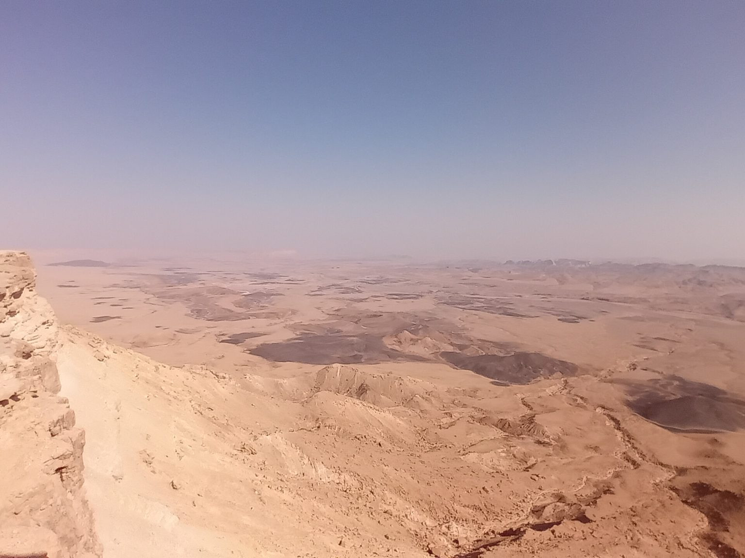Mitzpe Ramon Crater in the israelian Negev desert